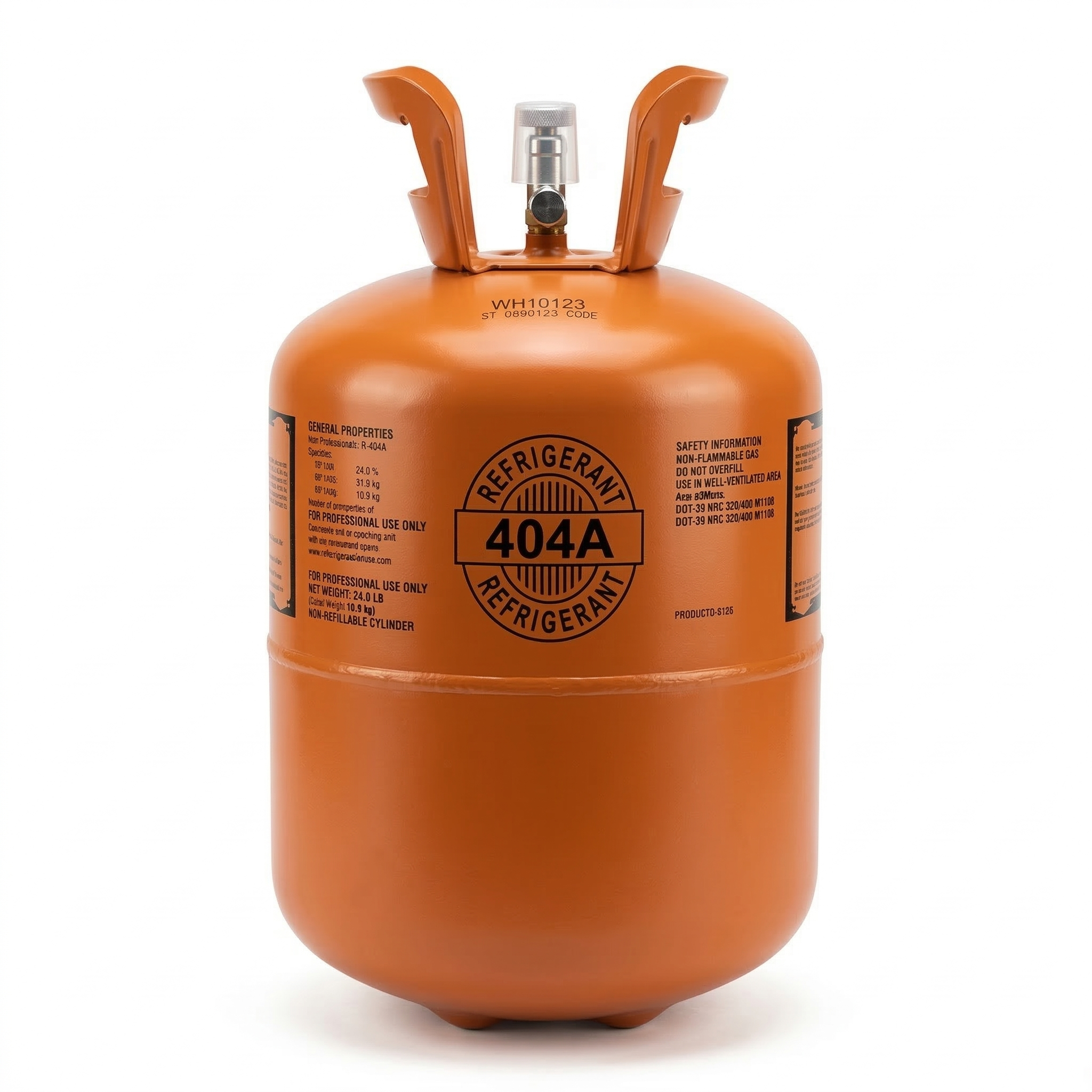 R-404A 24lb HVAC Refrigeration 100% Virgin New Factory Sealed Cylinder