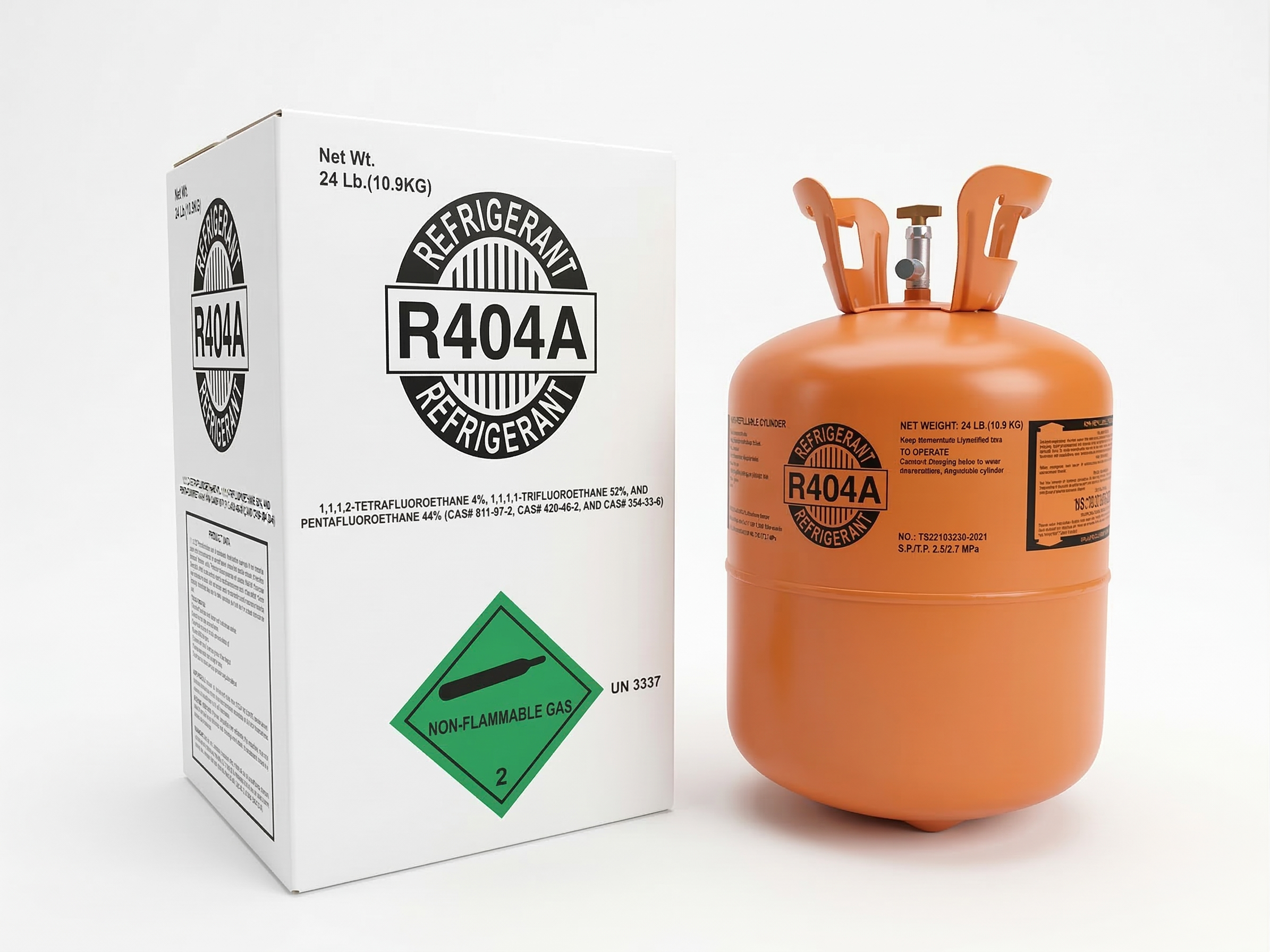 R-404A 24lb HVAC Refrigeration 100% Virgin New Factory Sealed Cylinder