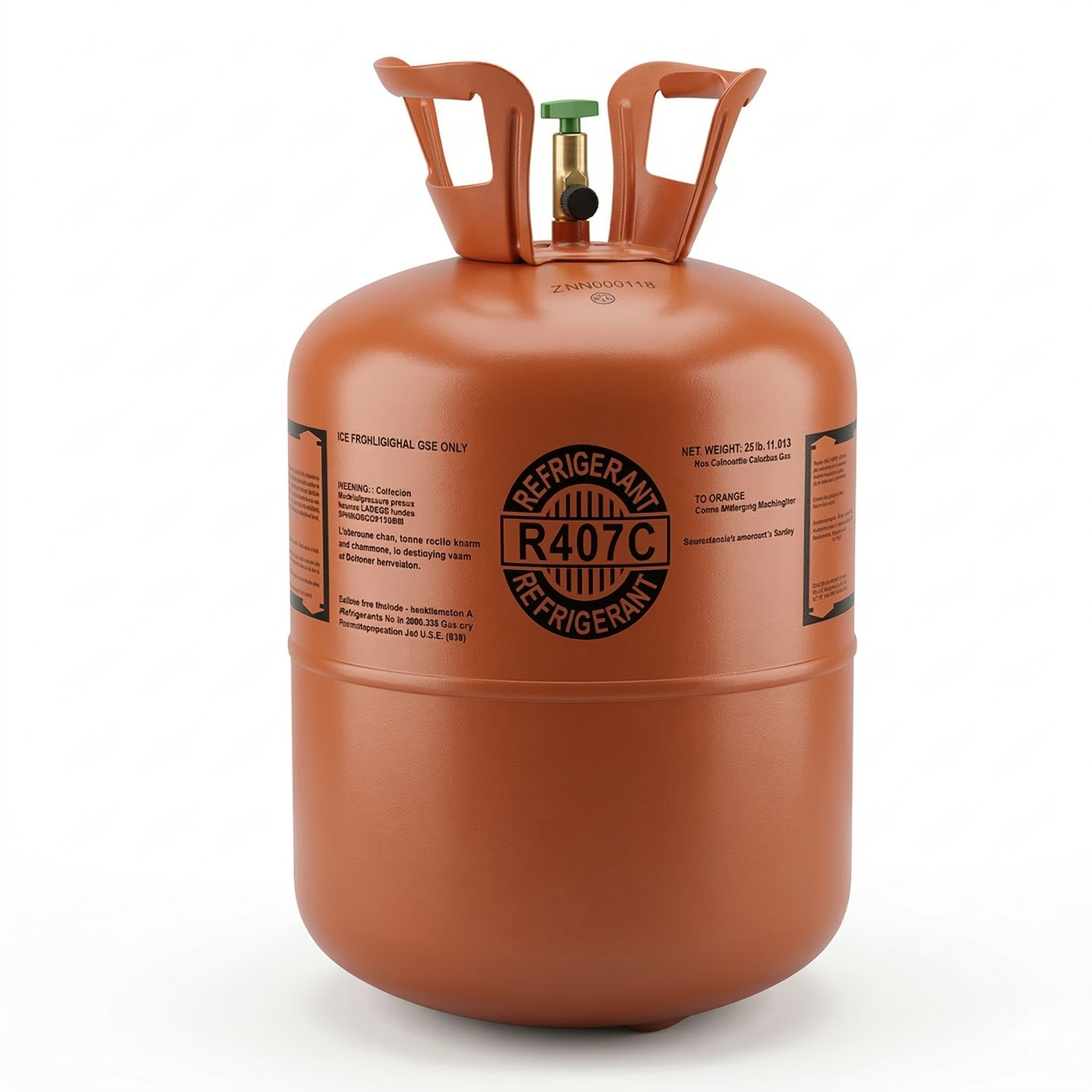 R-407C 25lb HVAC Refrigeration 100% Virgin New Factory Sealed Cylinder